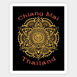 Chiang Mai Thailand Mandala Thai Digital Nomad Magnet